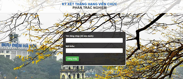 Hướng dẫn làm bài trắc nghiệm thăng hạng giáo viên