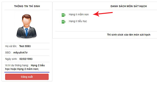 Trắc nghiệm thăng hạng giáo viên