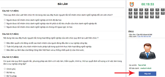 Thi trắc nghiệm thăng hạng giáo viên