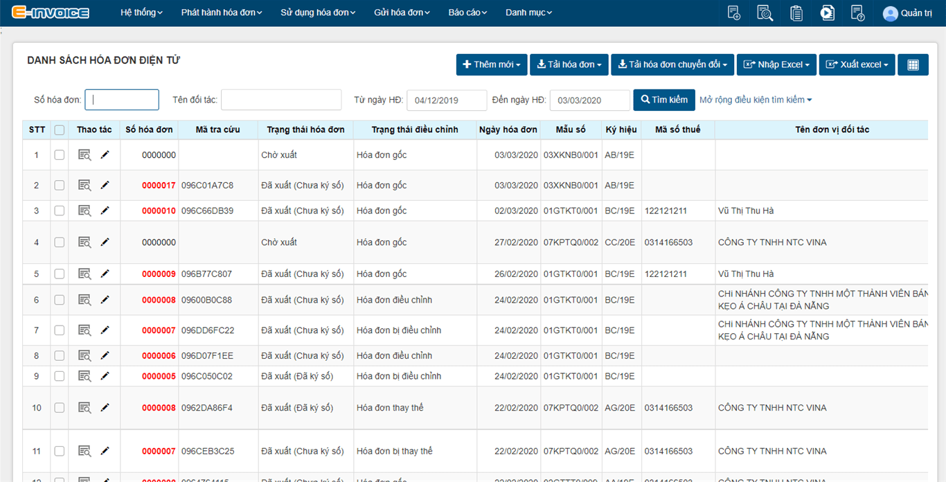 Cách hủy hóa đơn điện tử đã phát hành