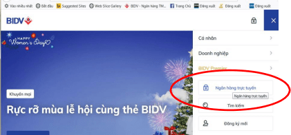 Cách nộp bảo hiểm trực tuyến qua ngân hàng BIDV