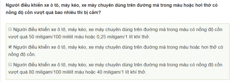 Lý thuyết thi bằng lái xe máy