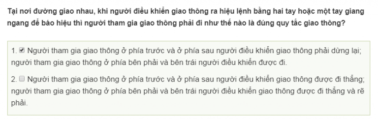 Thi bằng lái xe A1