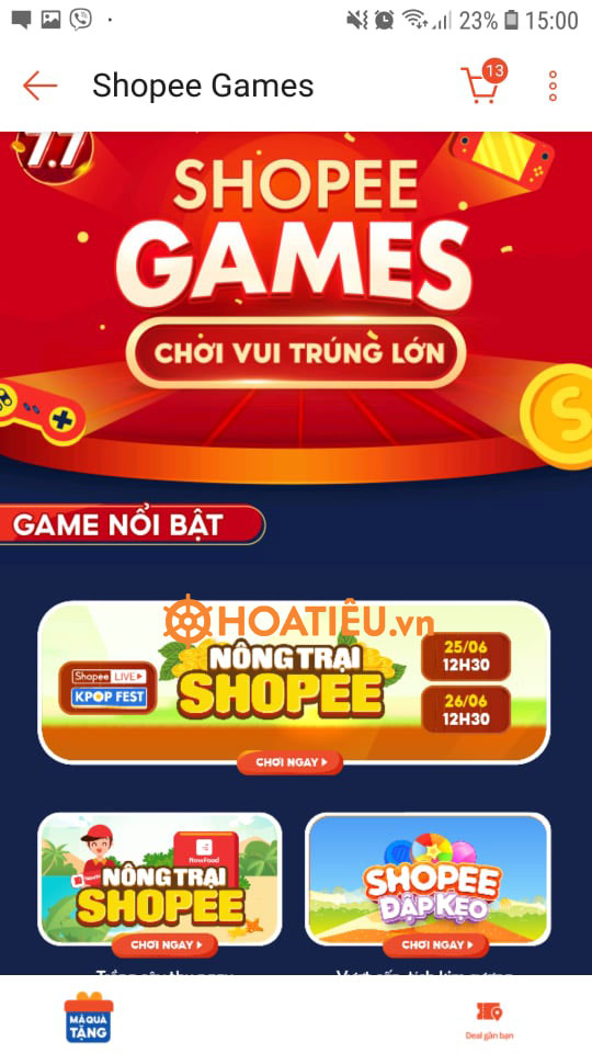 Hướng dẫn cách chơi trồng cây nông trại Shopee