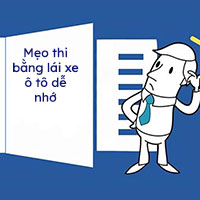 Mẹo thi bằng lái xe ô tô dễ nhớ