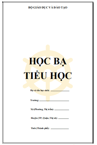 Học bạ mới theo Thông tư 22/2016/TT-BGDĐT Mẫu học bạ mới