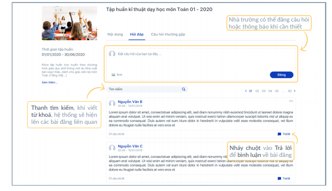 Hướng dẫn đăng nhập hệ thống tập huấn giáo viên