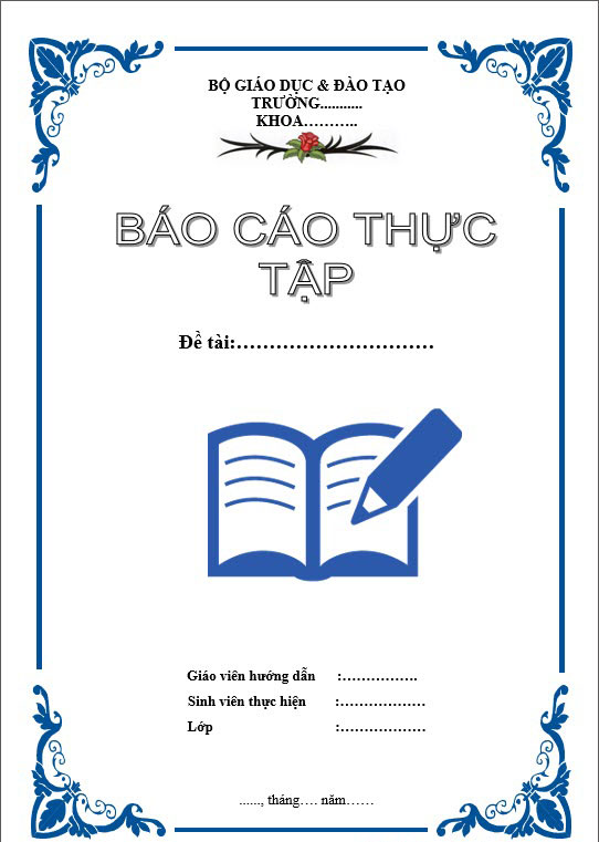 Mẫu bìa báo cáo