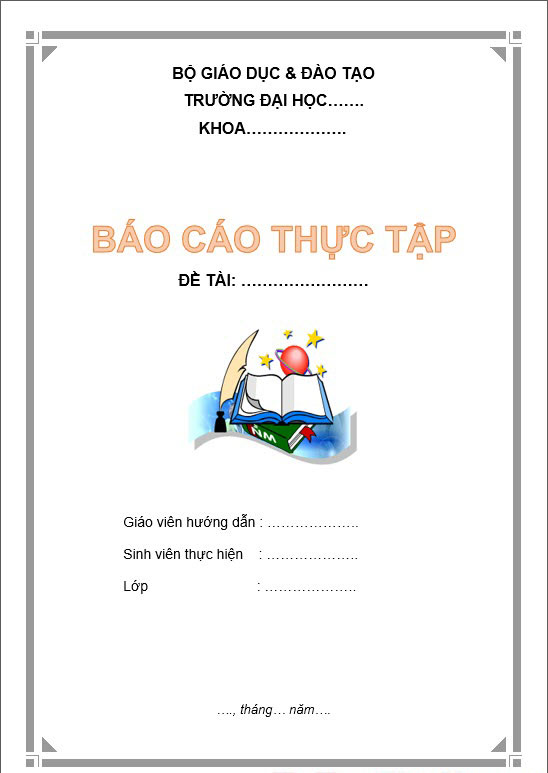 Mẫu bìa luận văn