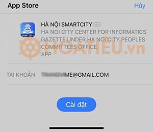 Cài đặt Hà Nội Smart City