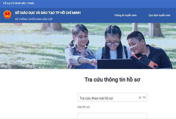 Đăng ký nhập học trực tuyến