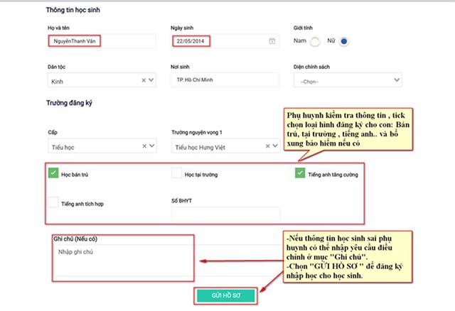Hướng dẫn đăng ký nhập học trực tuyến