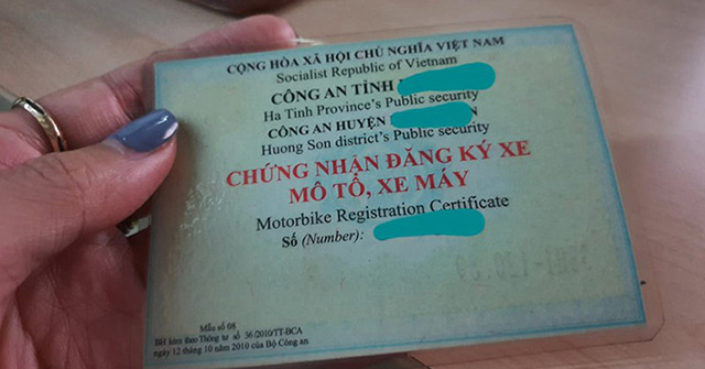 Thủ tục thu hồi giấy chứng nhận đăng ký xe, biển số xe