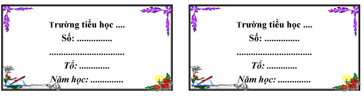 Mẫu nhãn vở dành cho giáo viên tuyệt đẹp