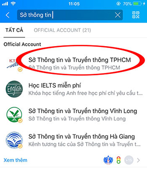 Khai báo y tế bằng zalo