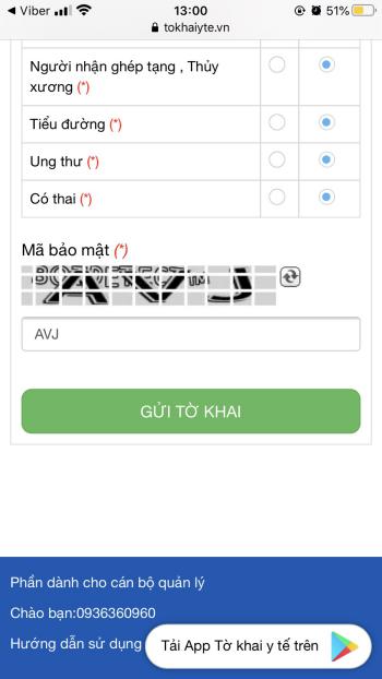 Hoàn tất khai báo