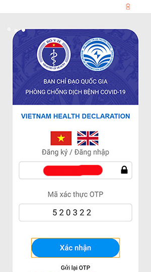 Cách khai báo y tế