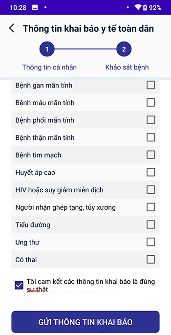 Khai báo y tế toàn dân