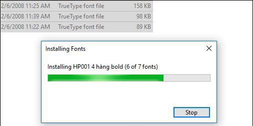 Mẫu font chữ tập viết tiểu học