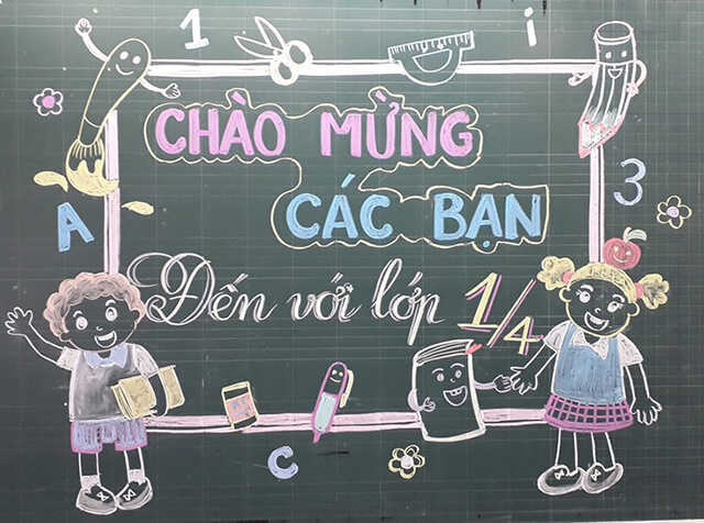 Trang trí bảng lớp