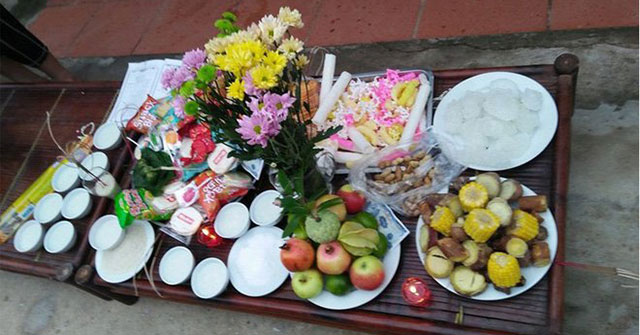 Mâm cỗ cúng rằm tháng 7 chúng sinh