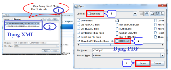Nộp tờ khai qua mạng