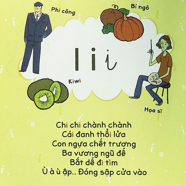 Bài thơ giúp bé học chữ cái 