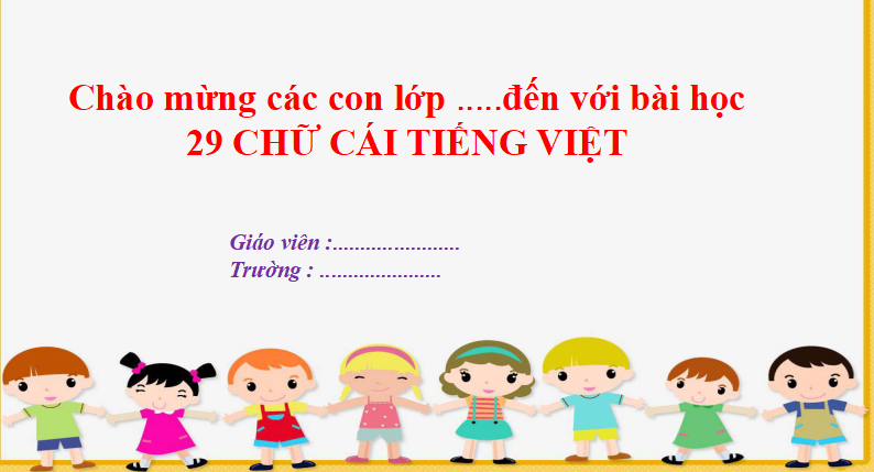 File PowerPoint cho bé chuẩn bị vào lớp 1