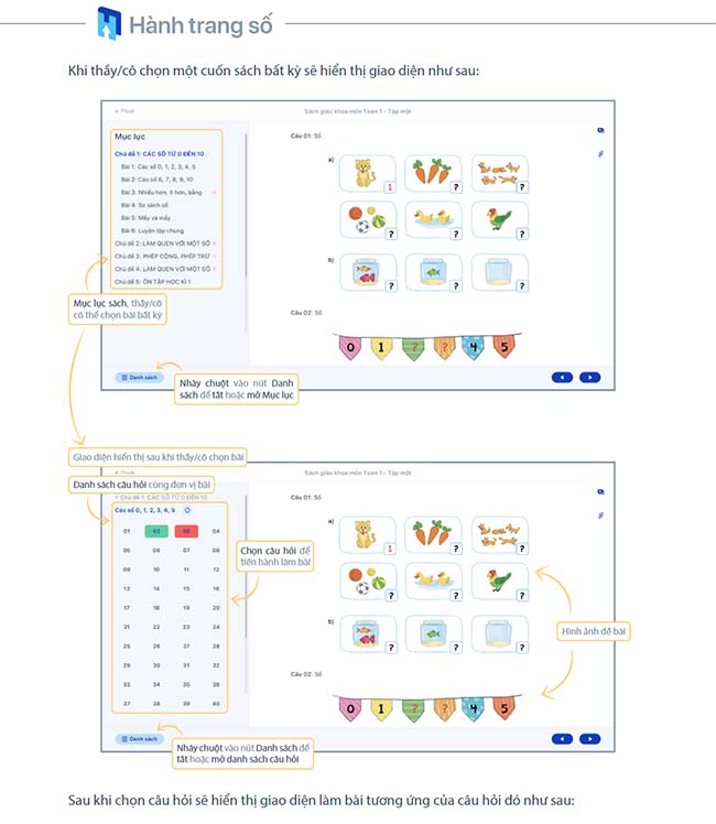 Hướng dẫn sử dụng hành trang số