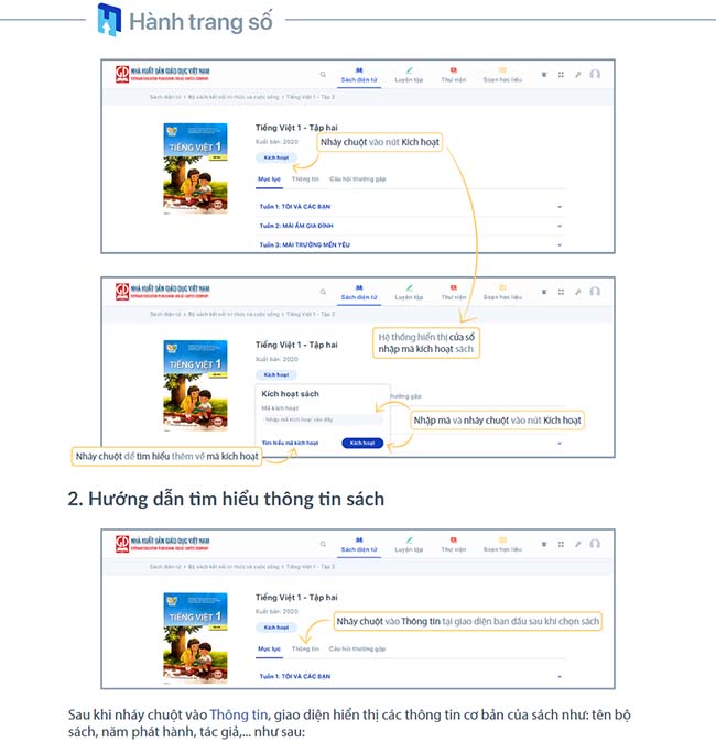 Hướng dẫn sử dụng hành trang số