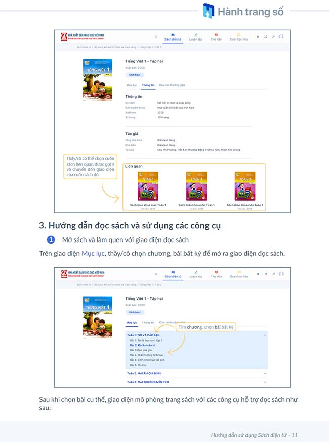 Hướng dẫn sử dụng hành trang số