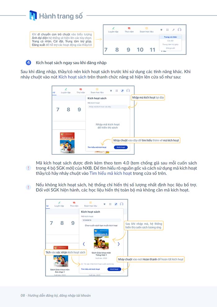 Đăng ký tài khoản hành trang số