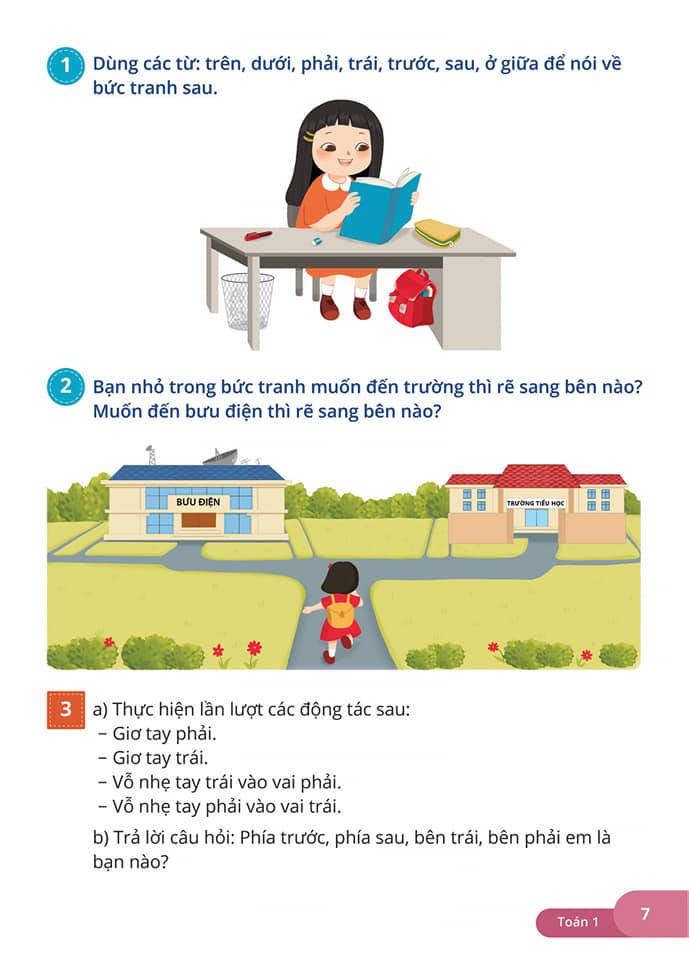 Hình ảnh môn Toán lớp 1 sách Cánh Diều