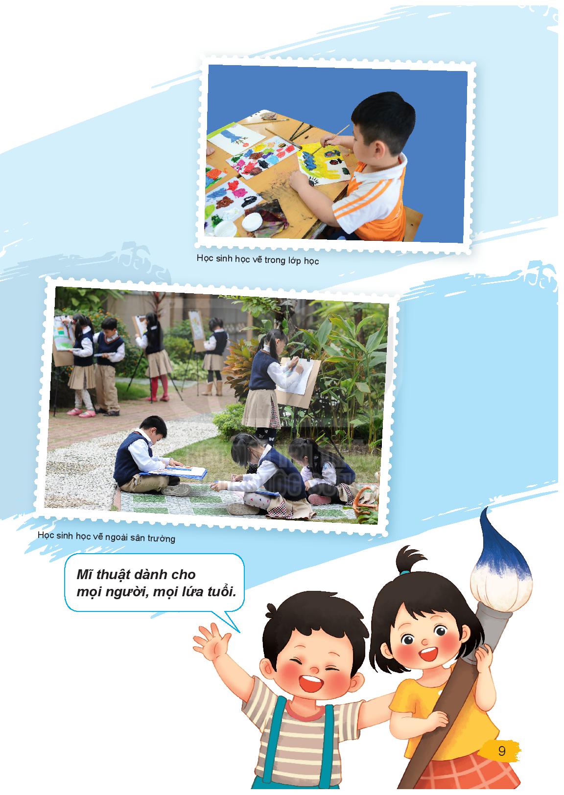 Hình ảnh trong sách Mỹ thuật bộ Kết nối tri thức