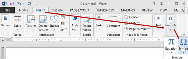 Cách viết ký tự đặc biệt trong excel