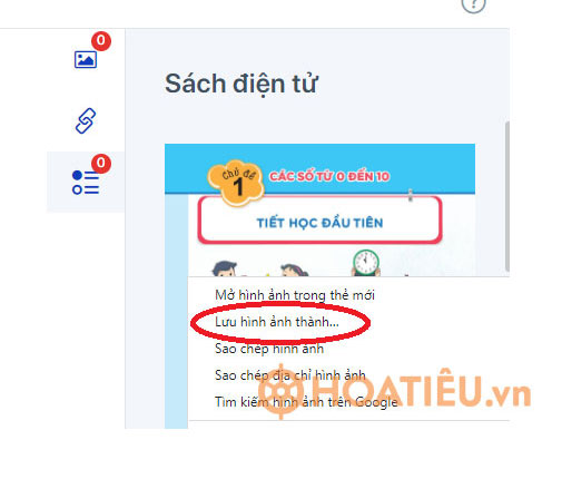 Cách lấy ảnh SGK điện tử