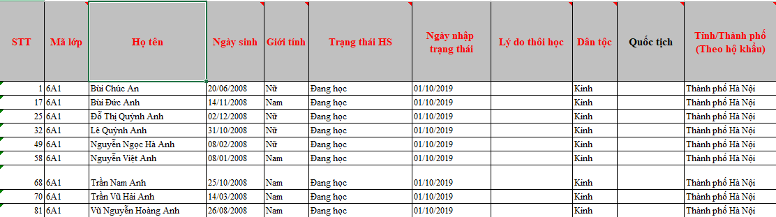 Hướng dẫn Khai báo y tế học sinh trên Hanoi Study