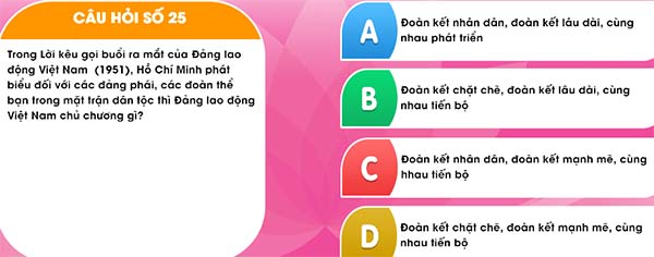 Đáp án học và làm theo Bác