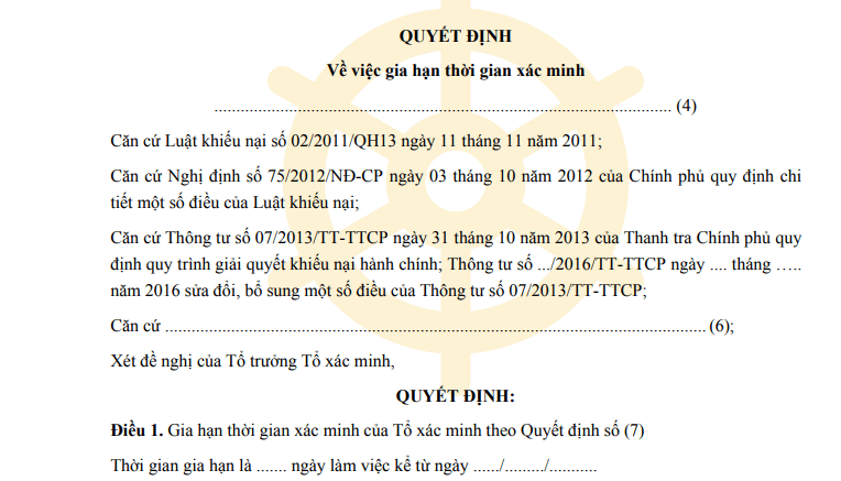 Mẫu số 04A-KN về gia hạn thời gian xác minh