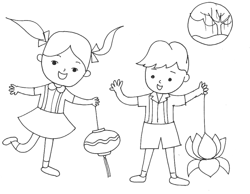 Tô màu trung thu cho bé