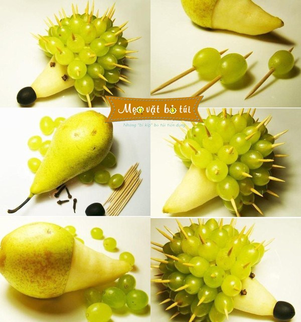 Cách tỉa trái cây trang trí mâm cỗ Trung Thu cực đẹp