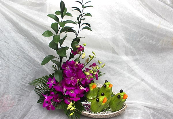 Làm đàn ếch từ quả su su