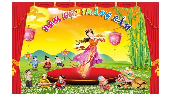 Phông nền trang trí trung thu