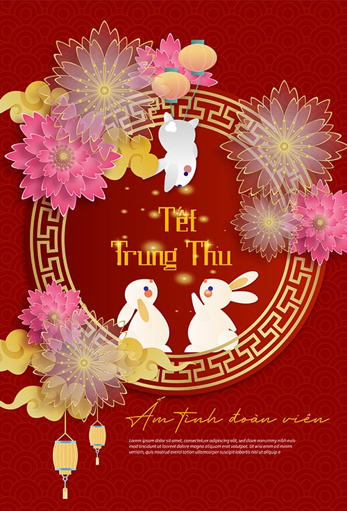 Mẫu thiệp trung thu đẹp