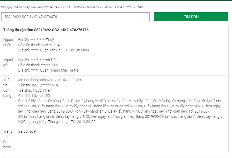 Hướng dẫn tra mã vận đơn GHTK