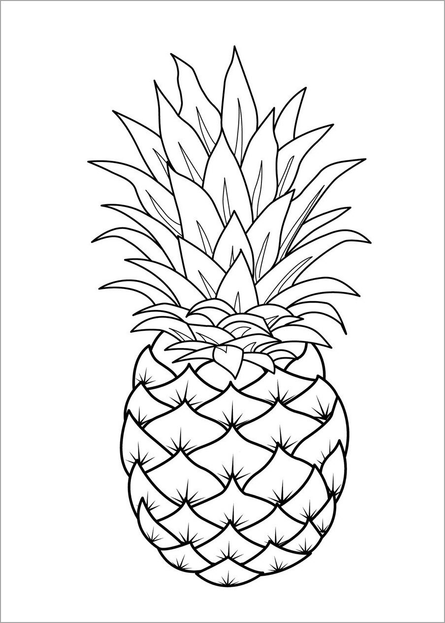 Tranh tô màu hoa quả