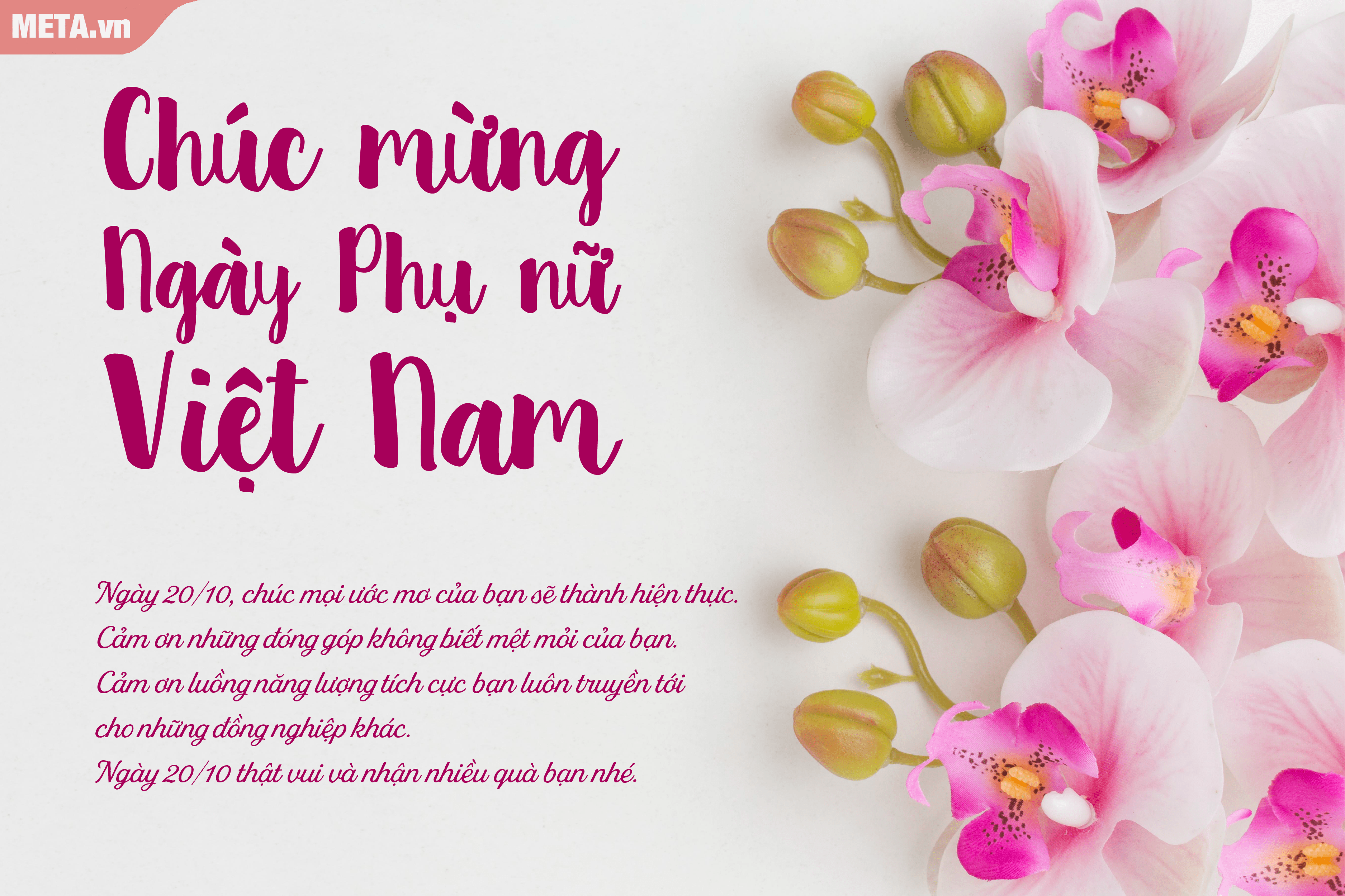 Thiệp 20/10 cho đồng nghiệp