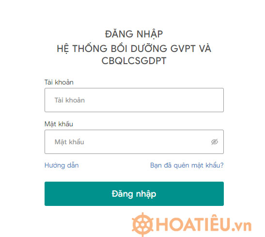 Hướng dẫn đăng nhập taphuan csdl vn