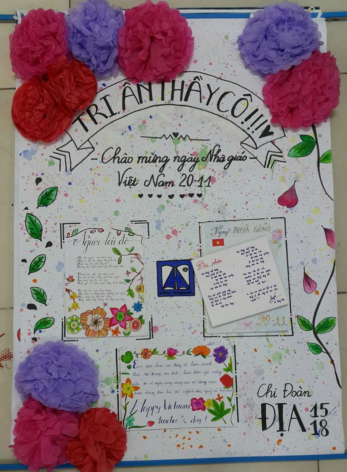 mẫu báo tường độc đáo