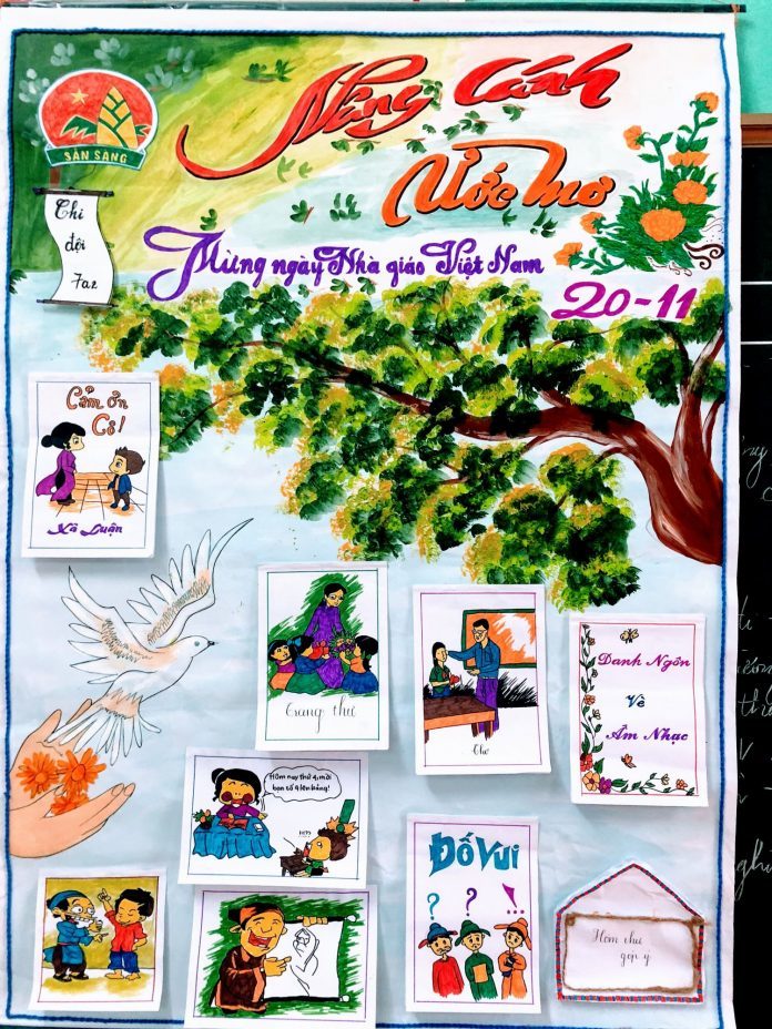 Mẫu lời ngỏ báo tường 20/11 hay và ý nghĩa